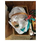 Stair basket and contents