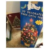 2 Fiber optic   32 and 36" tall Christmas trees
