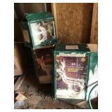 Lighted deer lawn statues