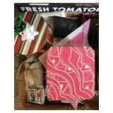 Flat with picture easels/ thread and misc,