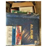 Large box of photo albums and frames