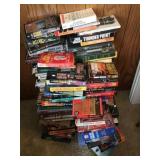 Large stack of paper back books