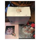 Estate bowl set and 2 decorator serving plates
