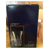 Lead crystal flower vase