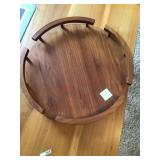 Wood table lazy susan