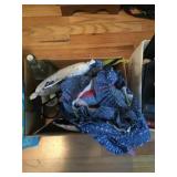 Box lot with place mats/ glassware/ misc