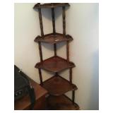 Tier corner shelf