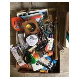 Flat of misc hardware/ batteries/ command hooks