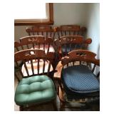 6 Maple dining rood chairs