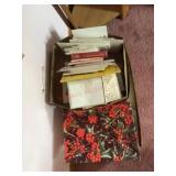 Box lot of unused old greeting cards
