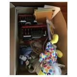 Box with cable car models/ misc. decore