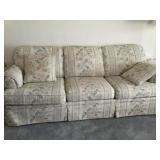 Floral print sofa
