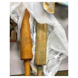 2 Old wood rolling pins