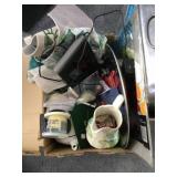 Box lot kitchen goods/ pitcher/ cutting mats/