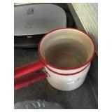 Granite ware double boiler pan set