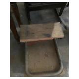 Rolling garage stool