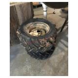 2 lawn tractor tires 23x10.50-12 on rims