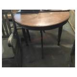 Half moon antique table