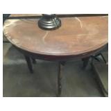 Half moon antique table