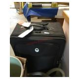 Black rolling suitcase