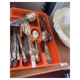 Flat of silverware