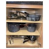 Large lot of cookware
