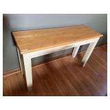 Oak sofa table