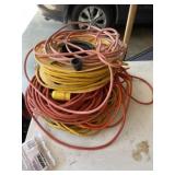 Multiple extension cords.  Some need repaired