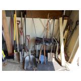 Lot of garden tools.