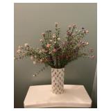 Vase and floral print