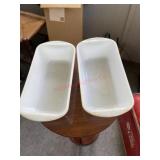 2 loaf pans, casserole dishes and serving dish