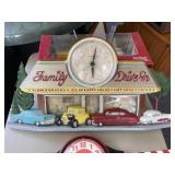 Family drive in wall hanging clock new haven