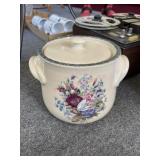 Floral print crock