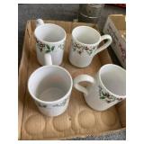 4 Christmas mugs