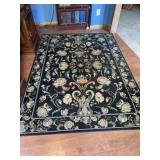 Floral print area rug 63x88