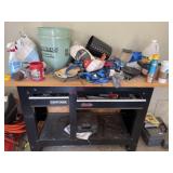 Craftsman workbench and contents