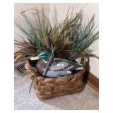 Duck decoy flower arrangement