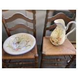 Water pitcher and bowl