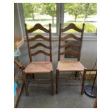 Pair of rattan chairs