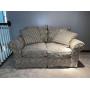 Floral print love seat