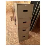 Metal 4 drawer file cabinet