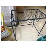 Metal rod iron side table