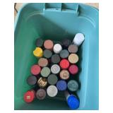 Tote of spray paint