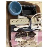 Box of power strips, lock box