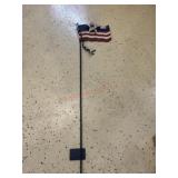 American flag yard art