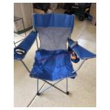 Blue folding chair