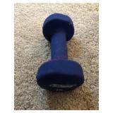 One 10 and one 8 lbs dum bell