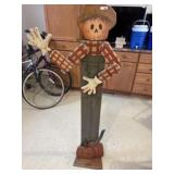Wooden scarecrow