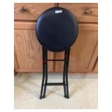 Black folding bar stool