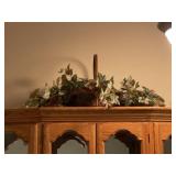Faux plant with basket